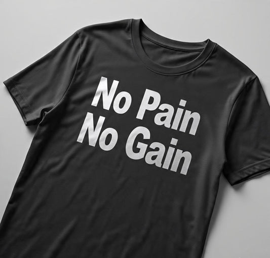 🔥 No Pain No Gain Dark Athletic Tee 💪