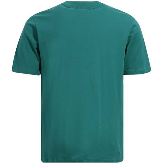 Teal Green Drop Shoulder Graphic Tee Bold & Minimal