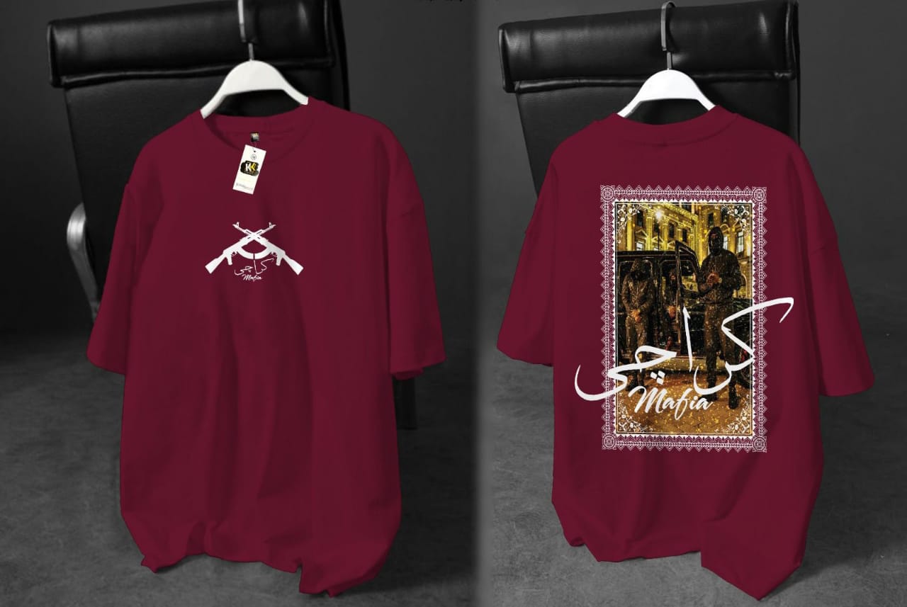 💀 Karachi Mafia Oversized Drop Shoulder T-Shirt