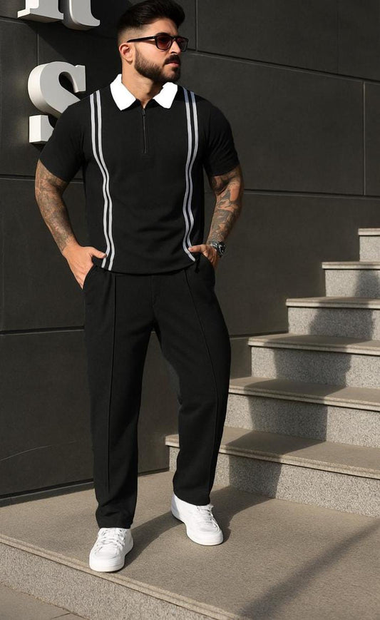 Strip zip style tracksuit