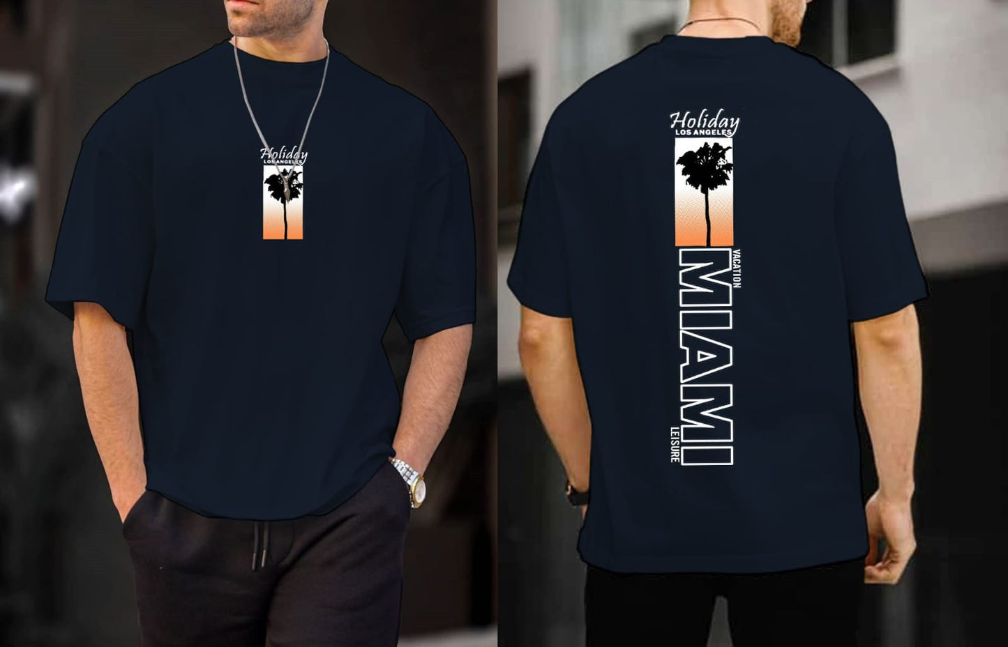 🌅"Miami Drift" Tee Sunset Vibes, Streetwear Energy