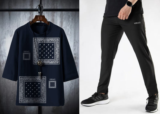 “Versace Code” Tracksuit Elegance in Motion 🖤👟