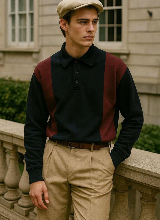 “Heritage Panels” Tee Old Soul, Fresh Style 🧶🕰️