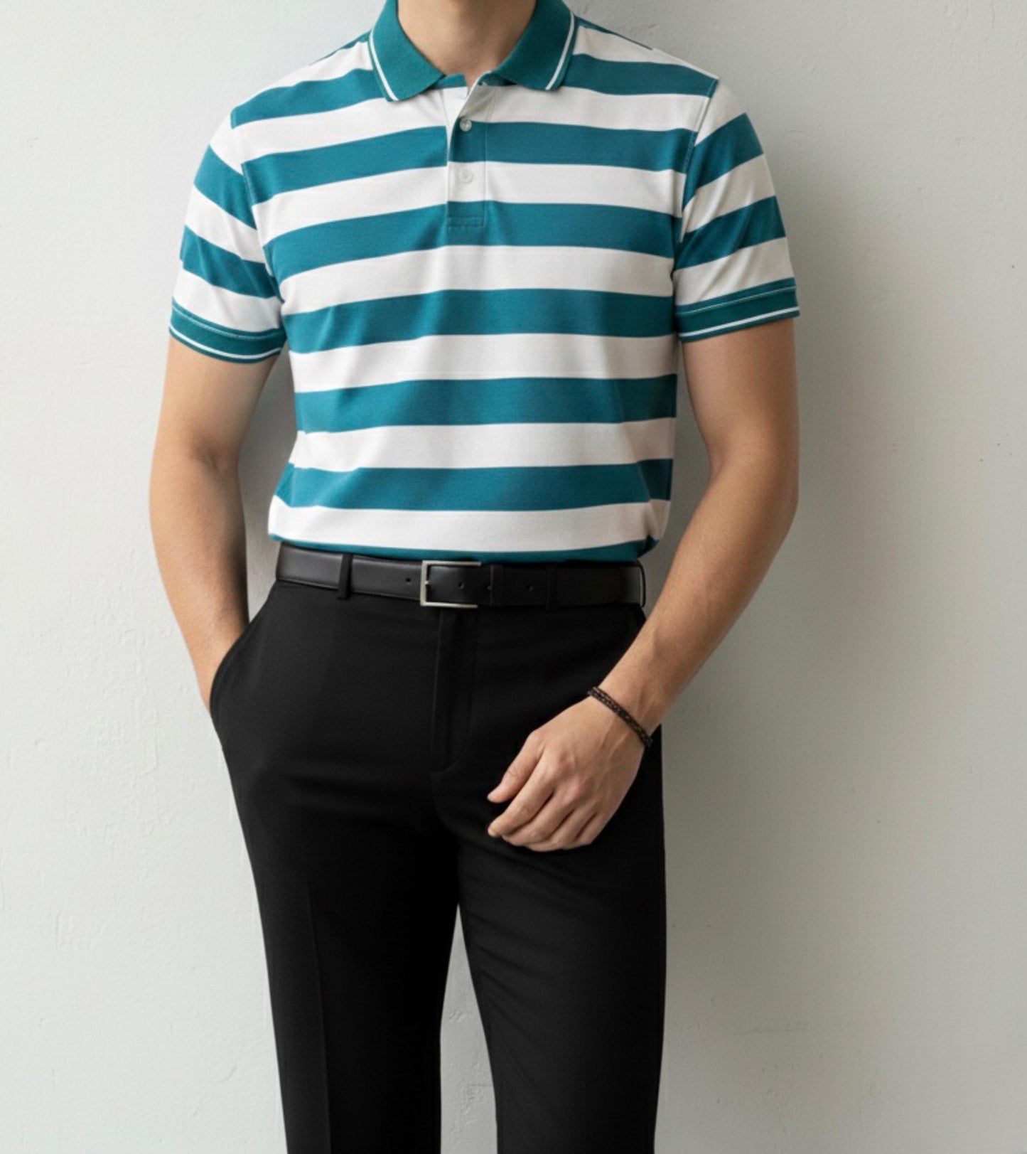 Striped Polo T-Shirt