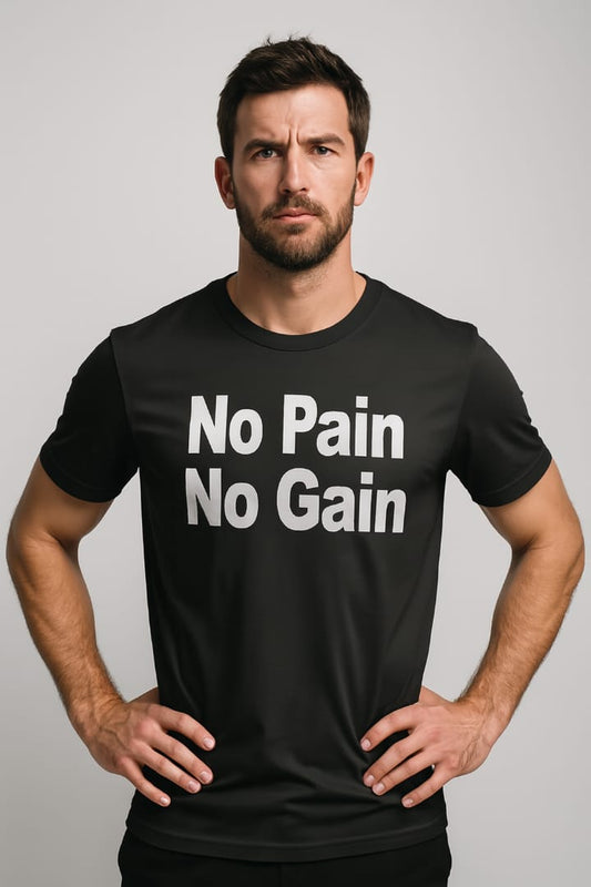 🔥 No Pain No Gain Dark Athletic Tee 💪