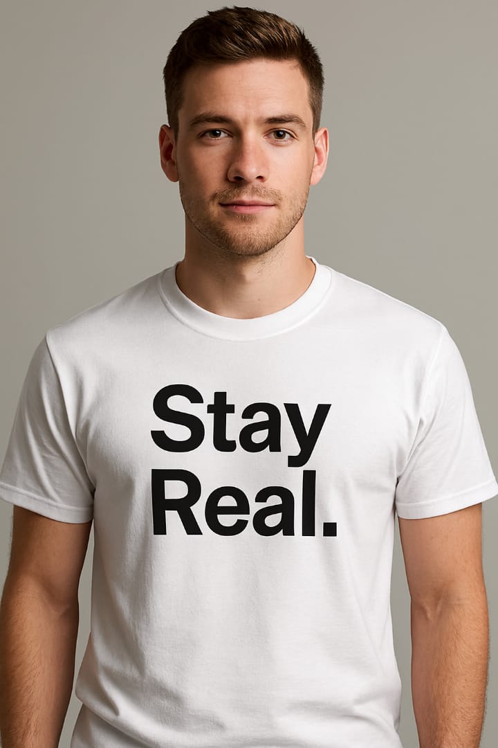 ✨ Stay Real Minimal Style, Maximum Impact 👕