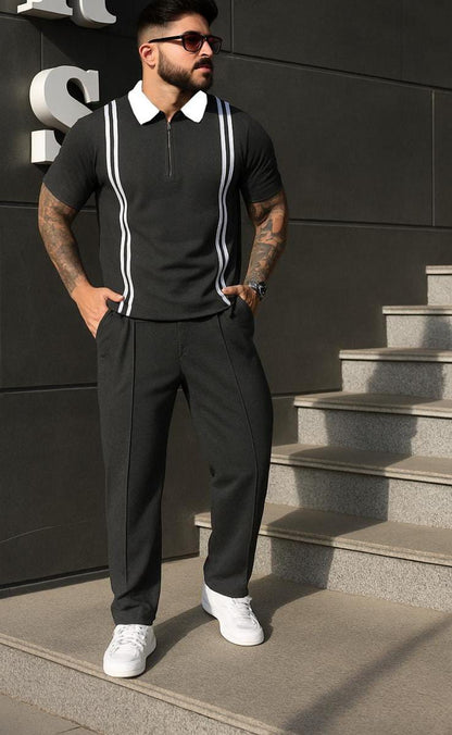 Strip zip style tracksuit