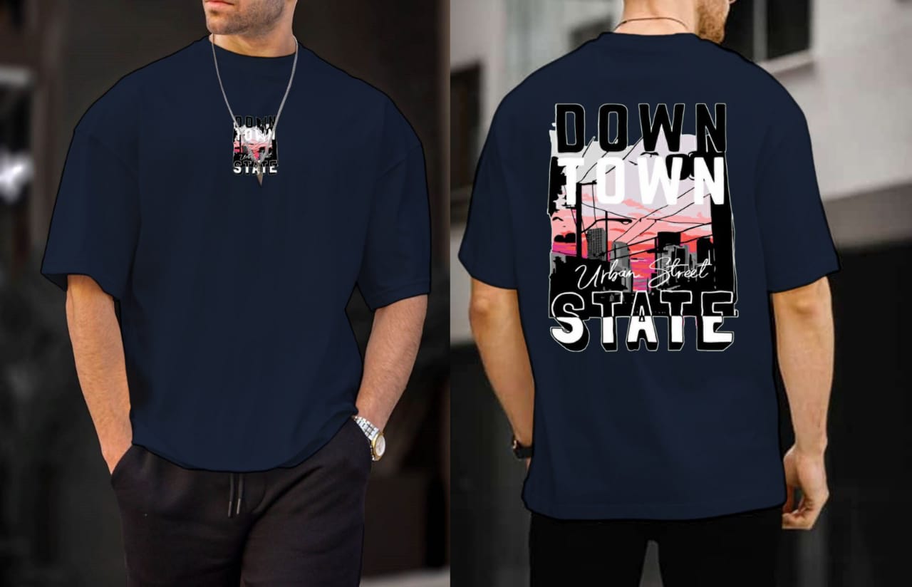 🔥Urban Pulse Graphic Tee Downtown Dreams in Motion