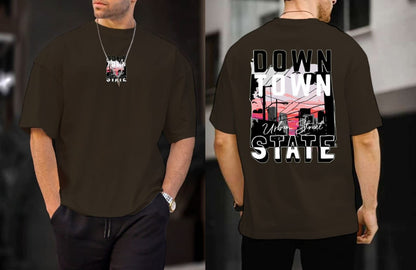 🔥Urban Pulse Graphic Tee Downtown Dreams in Motion