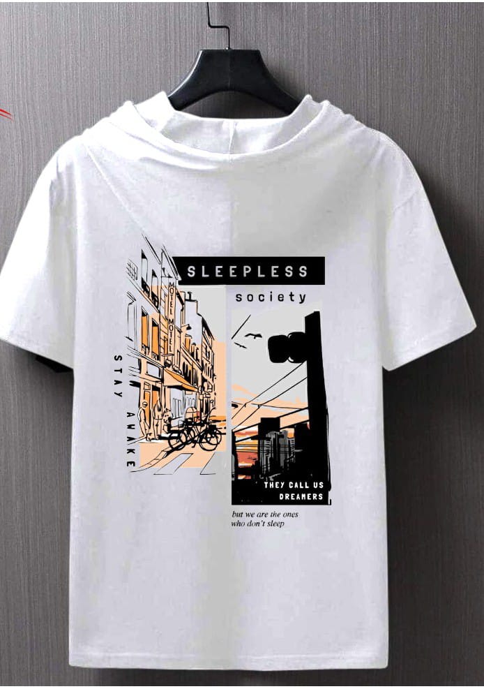 🌃Sleepless Society Tee For the Dreamers Who Never Sleep
