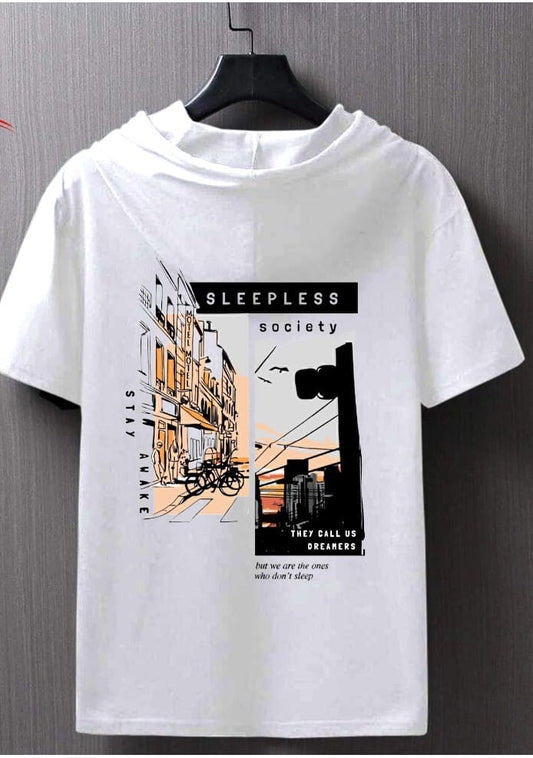 🌃Sleepless Society Tee For the Dreamers Who Never Sleep