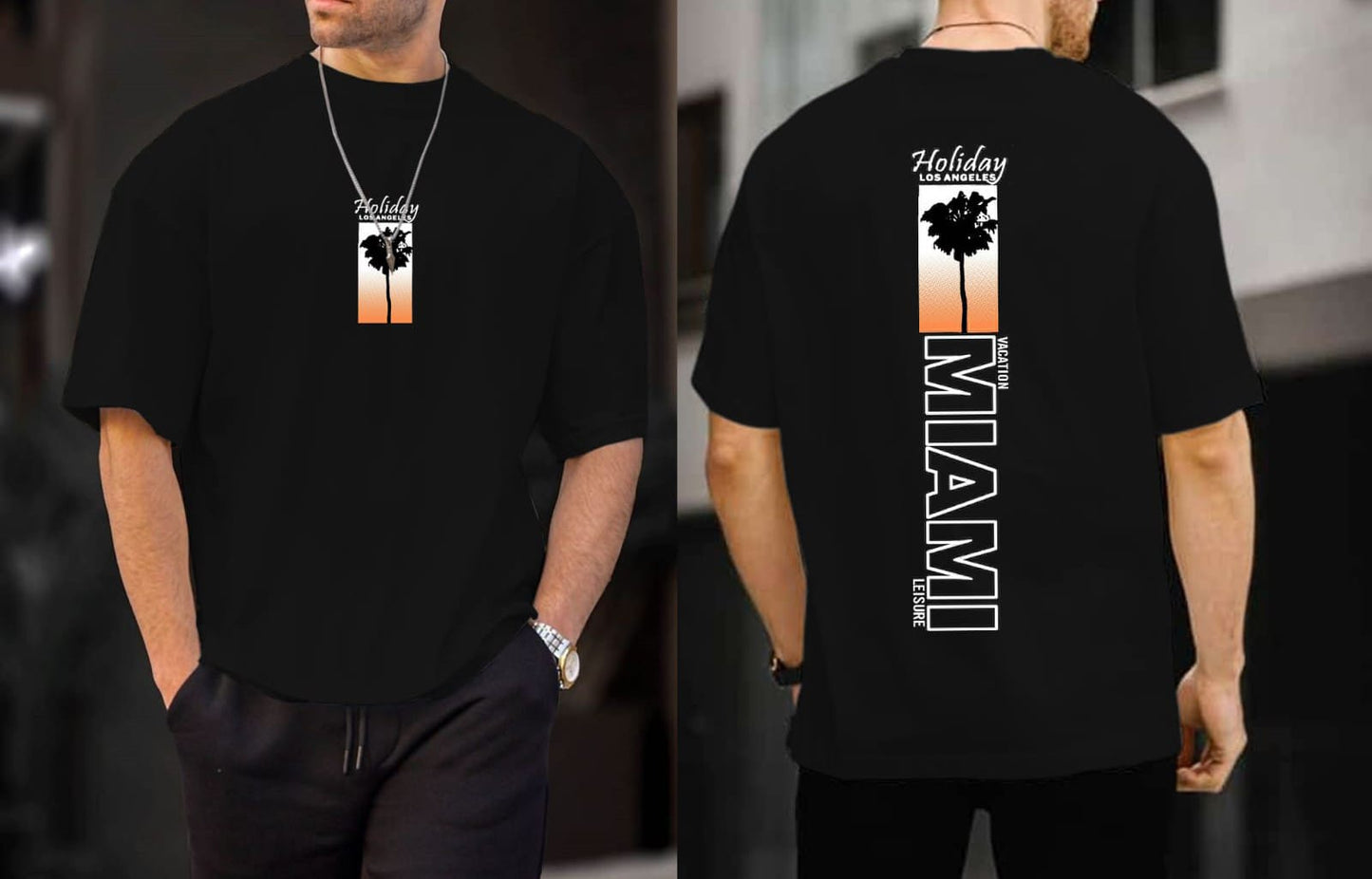 🌅"Miami Drift" Tee Sunset Vibes, Streetwear Energy
