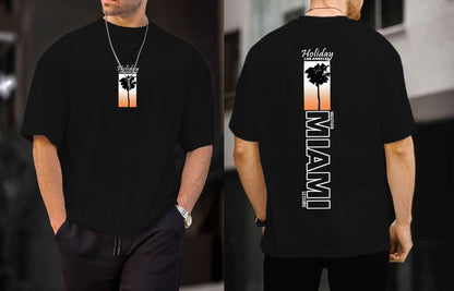 🌅"Miami Drift" Tee Sunset Vibes, Streetwear Energy
