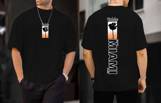 🌅"Miami Drift" Tee Sunset Vibes, Streetwear Energy