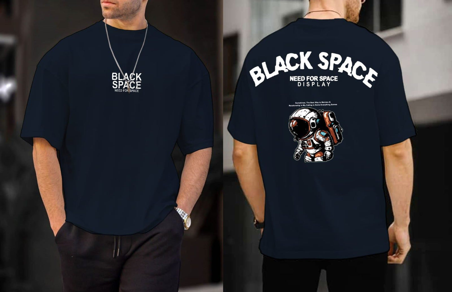 🚀"Black Space" Tee Where Style Meets the Stars