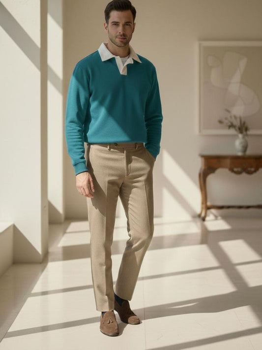 Polo T Shirt with White Collar