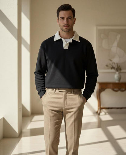 Polo T Shirt with White Collar