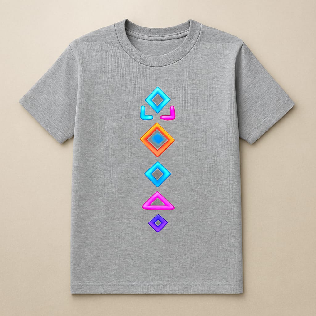 ⚡ Neon Geometry Tee Futuristic Streetwear Vibes 👕