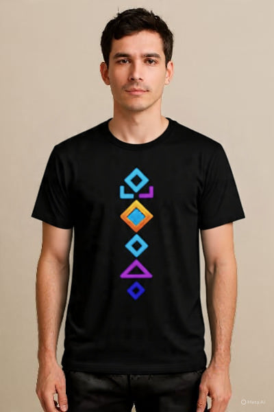 ⚡ Neon Geometry Tee Futuristic Streetwear Vibes 👕