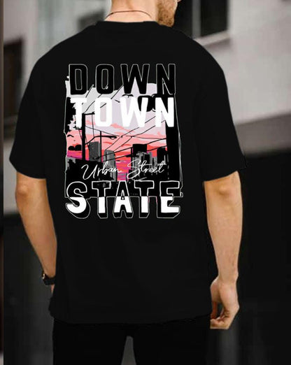 🔥Urban Pulse Graphic Tee Downtown Dreams in Motion