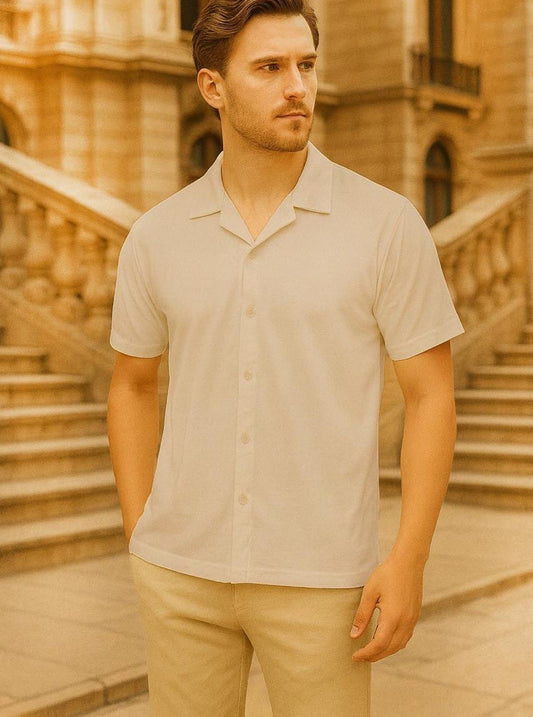 “Midnight Columns” Button Up Shirt Classic Calm, Modern Edge 🏛️