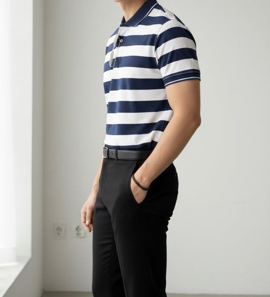 Striped Polo T-Shirt