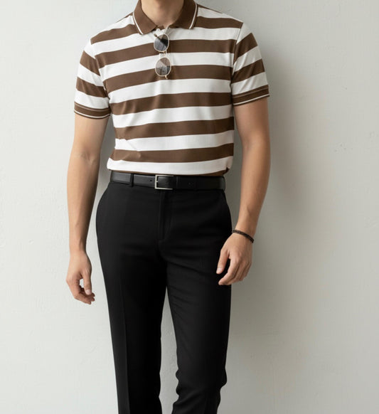 Striped Polo T-Shirt